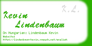 kevin lindenbaum business card